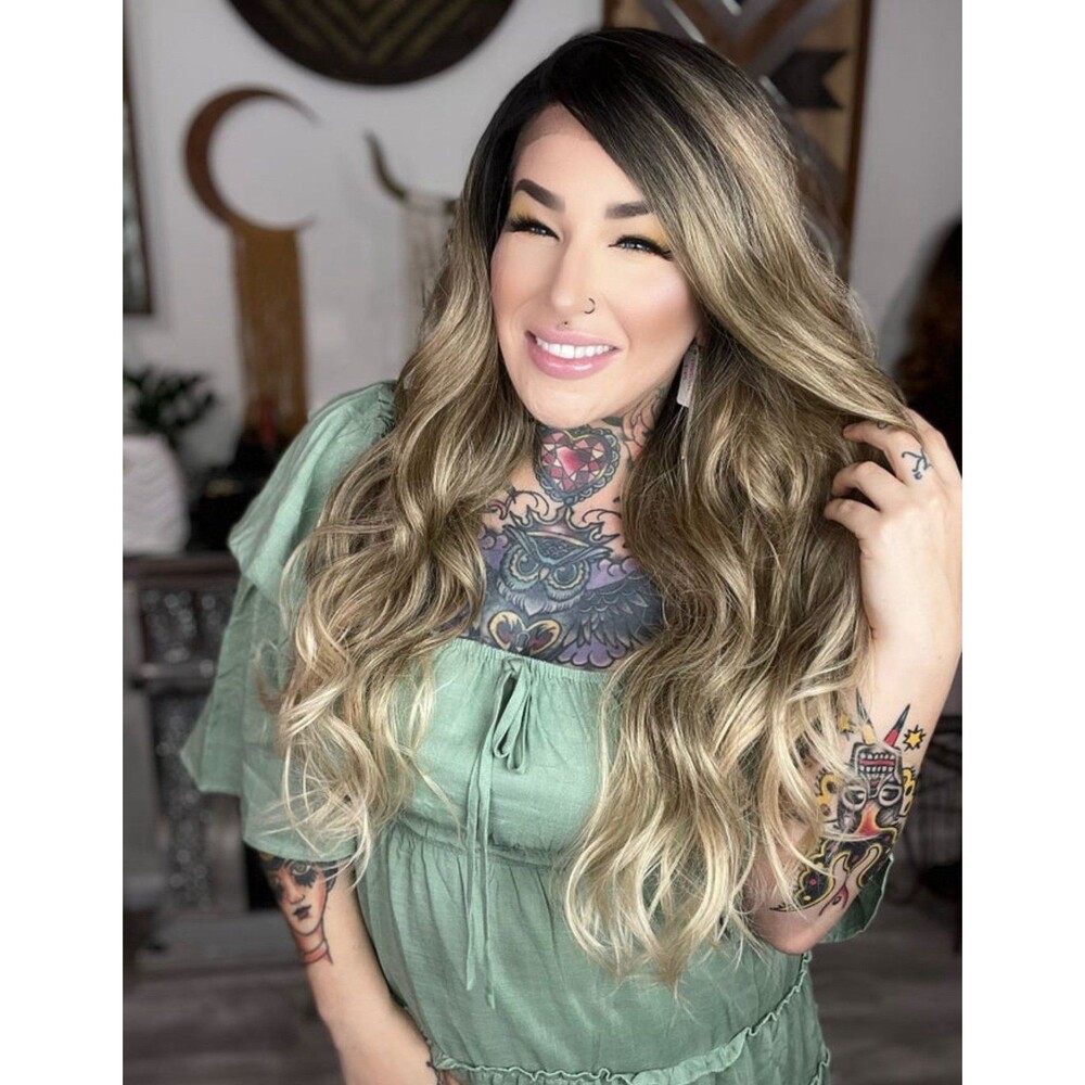 Rebel gypsy “ Adrenaline” 360 lace wig human hair blend